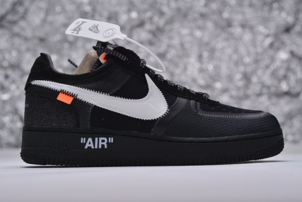 nike air force one low off white black