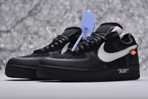 off white x air force 1 low black